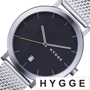 ヒュッゲ 腕時計 HYGGE 時計 ヒュッゲ 時計 HYGGE 腕時計 2203 メンズ レディース ブラック HGE020061 正規品 人気 ブランド 防水 ペアウ