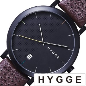 ヒュッゲ 腕時計 HYGGE 時計 ヒュッゲ 時計 HYGGE 腕時計 2203 メンズ レディース ブラック HGE020063 正規品 人気 ブランド 防水 ギフト