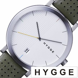 ヒュッゲ 腕時計 HYGGE 時計 ヒュッゲ 時計 HYGGE 腕時計 2203 メンズ レディース ホワイト HGE020064 正規品 人気 ブランド 防水 革 レ