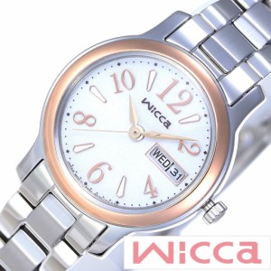 シチズン腕時計 CITIZEN時計 CITIZEN 腕時計 シチズン 時計 ウィッカ Wicca レディース ホワイト KH3-436-11 メタル ベルト 正規品 ソー