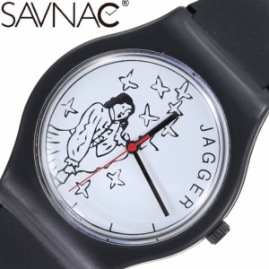 サブナック 腕時計 SAVNAC 時計 クリストファー ブラウン ミック MICK ユニセックス メンズ レディース 腕時計 ホワイト JAG01