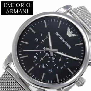 エンポリオ アルマーニ 腕時計 EMPORIO ARMANI 時計 クラシック CLASSIC メンズ ブラック AR1808 