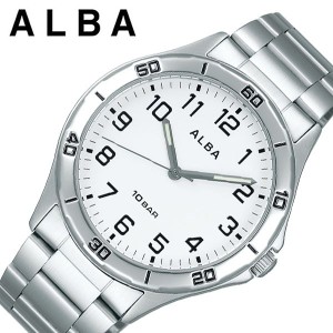 セイコー 腕時計 SEIKO 時計アルバ ALBA メンズ 腕時計 ホワイト AQPK409  