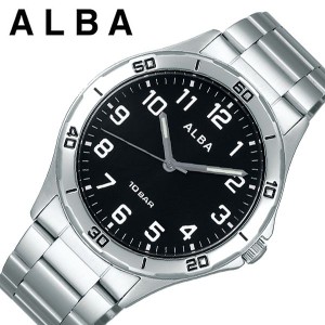 セイコー 腕時計 SEIKO 時計アルバ ALBA メンズ 腕時計 ブラック AQPK410  