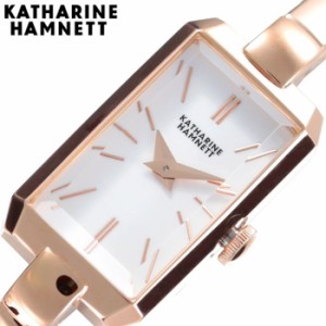 キャサリンハムネット 腕時計 KATHARINEHAMNETT 時計 レクタングル RECTANGLE レディース ホワイト KH87H8-B04 