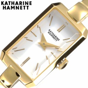 キャサリンハムネット 腕時計 KATHARINEHAMNETT 時計 レクタングル RECTANGLE レディース ホワイト KH88H8-B04 