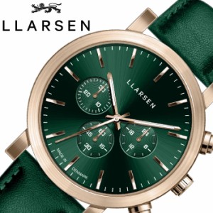 エルラーセン 腕時計 LLARSEN 時計 NOR メンズ グリーン LL149ZFGN  