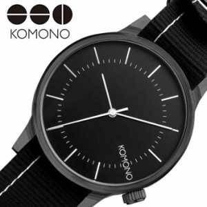 コモノ 腕時計 KOMONO 時計 ウインストン リーガル WINSTON REGAL レディース ブラック KOM-W2272 