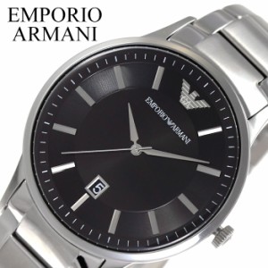 EMPORIO ARMANI 腕時計 エンポリオ アルマーニ 時計 レナート Renato メンズ 腕時計 ブラック AR11181 