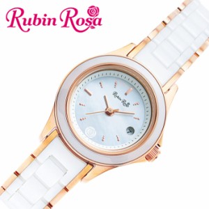 ルビンローザ 腕時計 RubinRosa 時計 レディース ホワイト R310PWHMOP 