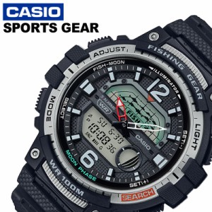 カシオ 腕時計 CASIO 時計 スポーツギア Sports gear メンズ グレー WSC-1250H-1AJF [ 人気 ブランド 防水 ムーンデータ 釣り フィッシン