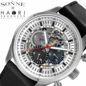 ゾンネ 腕時計 SONNE 時計 SONNE 腕時計 ゾンネ 時計 メンズ 腕時計 ホワイト スケルトン H022SS-BK [ 正規品 定番 人気 ブランド おしゃ