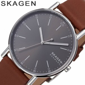 SKAGEN 腕時計 スカーゲン 時計 シグネチャー SIGNATUR ユニセックス 腕時計 グレー SKW6578 [人気 お洒落 北欧 ラウンド アナログ シン