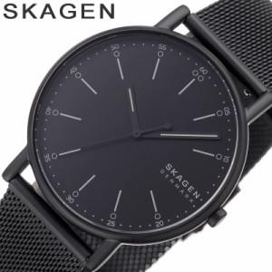 SKAGEN 腕時計 スカーゲン 時計 シグネチャー SIGNATUR ユニセックス 腕時計 ブラック SKW6579 [人気 お洒落 北欧 ラウンド アナログ シ