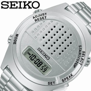 SEIKO 腕時計 セイコー 時計 音声デジタルウオッチ メンズ 腕時計 シルバー SBJS013 [ 正規品 おしゃれ ファッション 音声 デジタル プレ