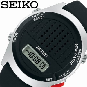 SEIKO 腕時計 セイコー 時計 音声デジタルウオッチ メンズ 腕時計 ブラック SBJS015 [ 正規品 おしゃれ ファッション 音声 デジタル プレ