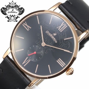 オロビアンコ シンパティコ 時計 Orobianco SIMPATICO 腕時計 メンズ ブラック OR0071-3 人気 おすすめ ブランド レザー 革 エレガント 