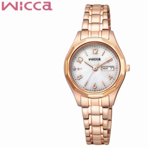 シチズン 時計 CITIZEN 腕時計 ウィッカ ソーラーテック デイデイト wicca レディース/ホワイト KH3-568-11 [ 正規品 ソーラー 人気 ブラ