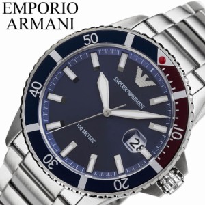 エンポリオ アルマーニ 腕時計 EMPORIO ARMANI 時計 エンポリオアルマーニ時計 EMPORIOARMANI腕時計 ダイバー Diver メンズ ブルー ネイ