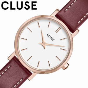 クルース 腕時計 CLUSE 時計 クルース CLUSE ボーホーチック プチ Boho Chic Petite Leather Dark Red Rose Gold Colour 女性 向け レデ