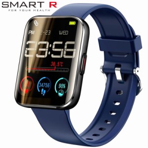 スマートR 腕時計 SMART R 時計 スクエア デザイン iphone対応 Android対応 座りすぎ注意 血中酸素測定機能 通知機能 心拍数計測 C05 ネ