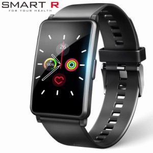 スマートR 腕時計 SMART R 時計 バー デザイン iphone対応 Android対応 血中酸素測定機能 通知機能 心拍数計測 カロリー計算 HC91 ブラッ