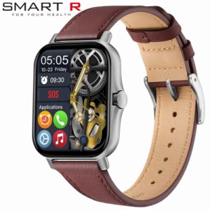 スマートR 腕時計 SMART R 時計 スクエア デザイン iphone対応 Android対応 血中酸素測定機能 通知機能 心拍数計測 カロリー計算 B03 ブ