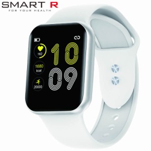 スマートR 腕時計 SMART R 時計 スクエア デザイン iphone対応 Android対応 心拍計 通知機能 歩数計 睡眠モニター アラーム カロリー計算
