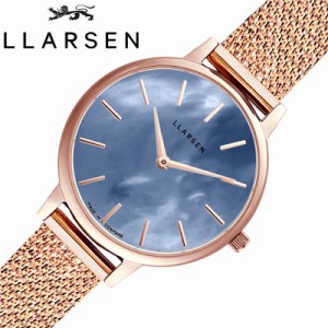 エルラーセン 腕時計 LLARSEN 時計 キャロライン Caroline シンプル 見やすい カジュアル ビジネス 北欧 女性 向け レディース ローズゴ