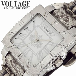 ヴォルテージ  VOLTAGE 腕時計 ブレイブ 4 BRAVE 4 メンズ VO-008S4-01W 男性 ホワイトxシルバー ホワイト バイカー ロック 革ジャン コ