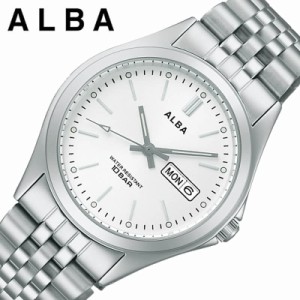 セイコー アルバ 腕時計 SEIKO ALBA 時計 メンズ 腕時計 シルバーホワイト シンプル 受験 面接 見やすい わかりやすい AQGK471 人気 おす