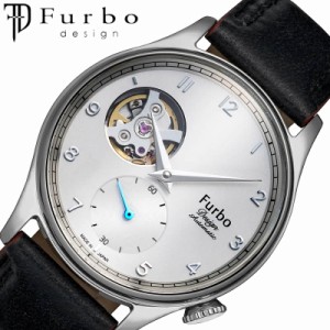 フルボ デザイン シェイブオフ 腕時計 Furbo design Shave off 時計 メンズ NF03W-BK 男性 ホワイト ブラック 機械式 自動巻き 人気 大人
