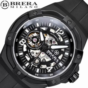 ブレラミラノ 腕時計 BRERA MILANO 時計 スーパースポルティーボ  エヴォ SUPERSPORTIVO EVO メンズ 腕時計 ブラック 機械式 自動巻き オ