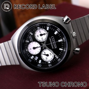 シチズン 腕時計 CITIZEN 時計 レコードレーベル ツノクロノ RECORD LABEL TSUNO CHRONO クォーツ (電池式) 高級 夏 クロノグラフ 日本 