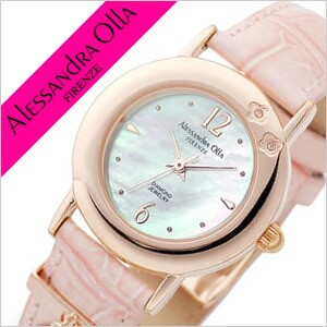 AlessandraOlla腕時計 レディース 時計 レディース時計 レディース 腕時計 かわいい ピンクゴールド おしゃれ 可愛い ブランド 革ベルト 