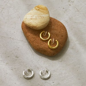 TODAYFUL 22春 トゥデイフル Middle Hoop Earring (Silver925) ミドルフープイヤリング 12120911(12990914)レディース アクセサリー