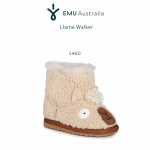 EMU エミュ Australia Baby Llama Walker アニマルモチーフベビーブーツ b12341 出産祝い ファーストシューズ ギフトにおすすめ (日本正