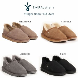 SALE30%OFF EMU Australia エミュー Stinger Nano Fold Over ショートムートンモックシューズ w12715 ムートンシューズ 日本限定モデル