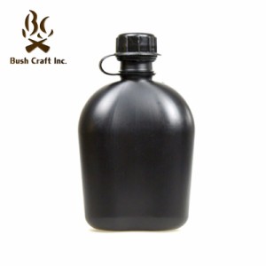 ROTHCO(ロスコ) GIスタイル 1QT(約1.0L) キャンティーンボトル (ブラック色) 水筒 0613902060609 ブッシュクラフト キャンプ 防災用 湯た