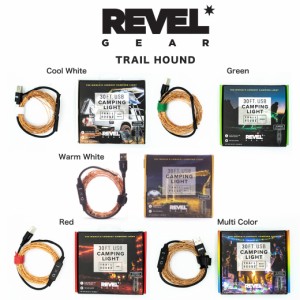 REVEL GEAR レベルギア TRAIL HOUNDトレイルハウンド LEDストリングライト 全長9m LED100個 USB電源 アウトドア, クリスマス飾り付