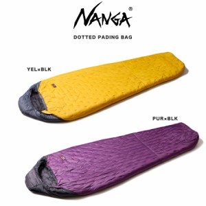 NANGA ナンガ 化繊シュラフ DOTTED PADDING BAG ドッテド パディング バッグ マミー型 寝袋 2シーズンモデル 防災 総重量 1140g バンライ