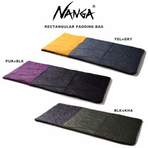 NANGA ナンガ 化繊シュラフ RECTANGULAR PADDING BAG レクタンギュラーパディングバッグ 封筒型 総重量 1380g 車中泊 クッション シュラ