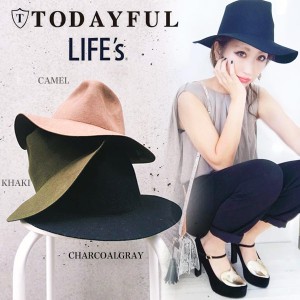 SALE50%OFF TODAYFUL トゥデイフル Wool Felt Hat ハット 帽子 11521035