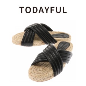 SALE50%OFF TODAYFUL トゥデイフル Cross Leather Sandals サンダル 11611024