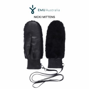 SALE30%OFF EMU エミュー Nicki Mittens ニッキーミトン w7012 シープスキン ムートン ストリング付 手袋 防寒 オーストラリア