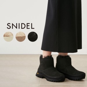 SALE60%OFF SNIDEL Vibramコラボフェイクムートンブーツ swgs234618  靴 レディース ビブラムソール コラボ フェイクファー 防寒ブーツ