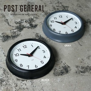 POST GENERAL SCHOOLHOUSE WALL CLOCK / スクールハウス ウォールクロック 時計 壁掛け おしゃれ シンプル インテリア 雑貨