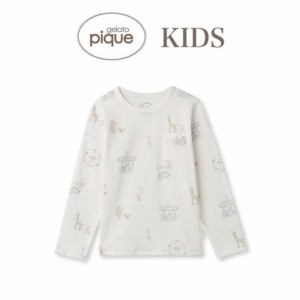 gelato pique kids キッズ メリーゴーランド柄プルオーバー pkct241445 ジェラピケ トップス ルームウェア パジャマ 子供服 ロンT 長袖