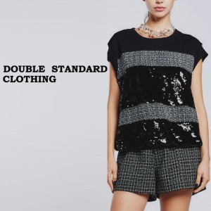 DOUBLE STANDARD CLOTHING ダブルスタンダードクロージング Sov. / スパンコールノースリーブプルオーバー 0308380241 レディース ダブス