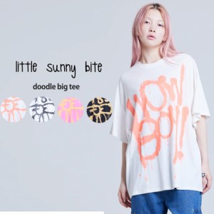 little sunny bite doodle big tee ドゥードゥルビッグTシャツ lsb-ltop-049w トップス メンズ レディース ユニセックス カットソー オー